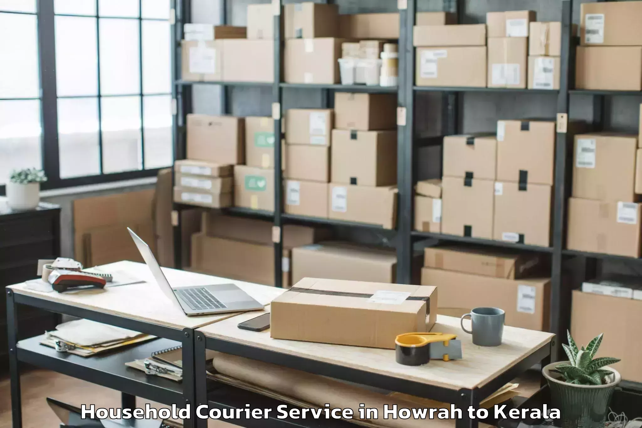 Top Howrah to University Of Kerala Thiruvana Household Courier Available